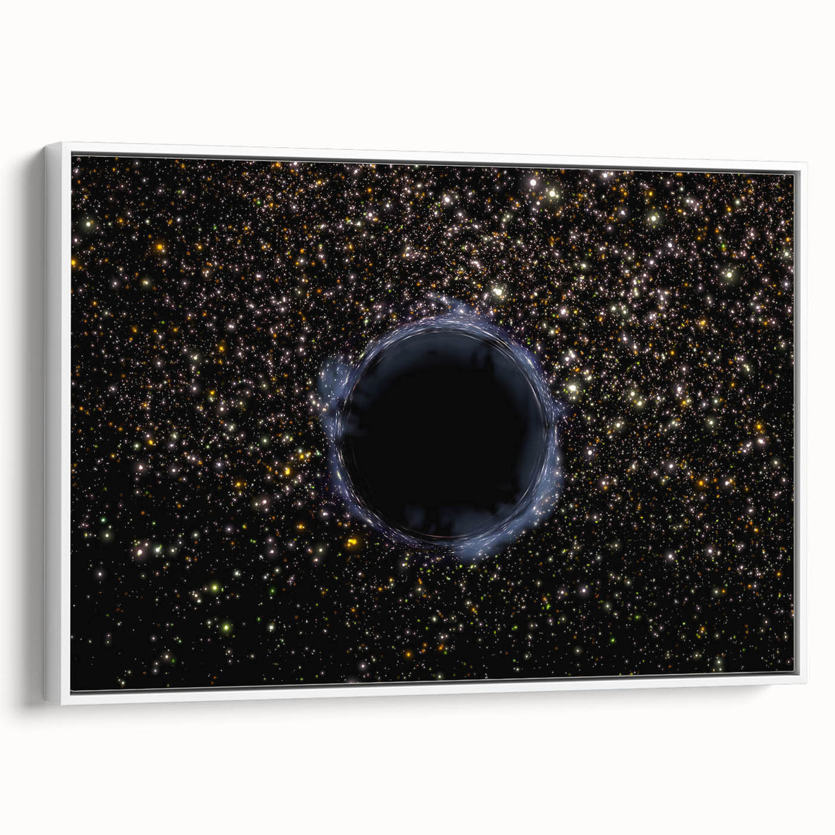 Black Hole Space Wall Art | Outer Space-Themed Canvas Print | Astronomical Decor