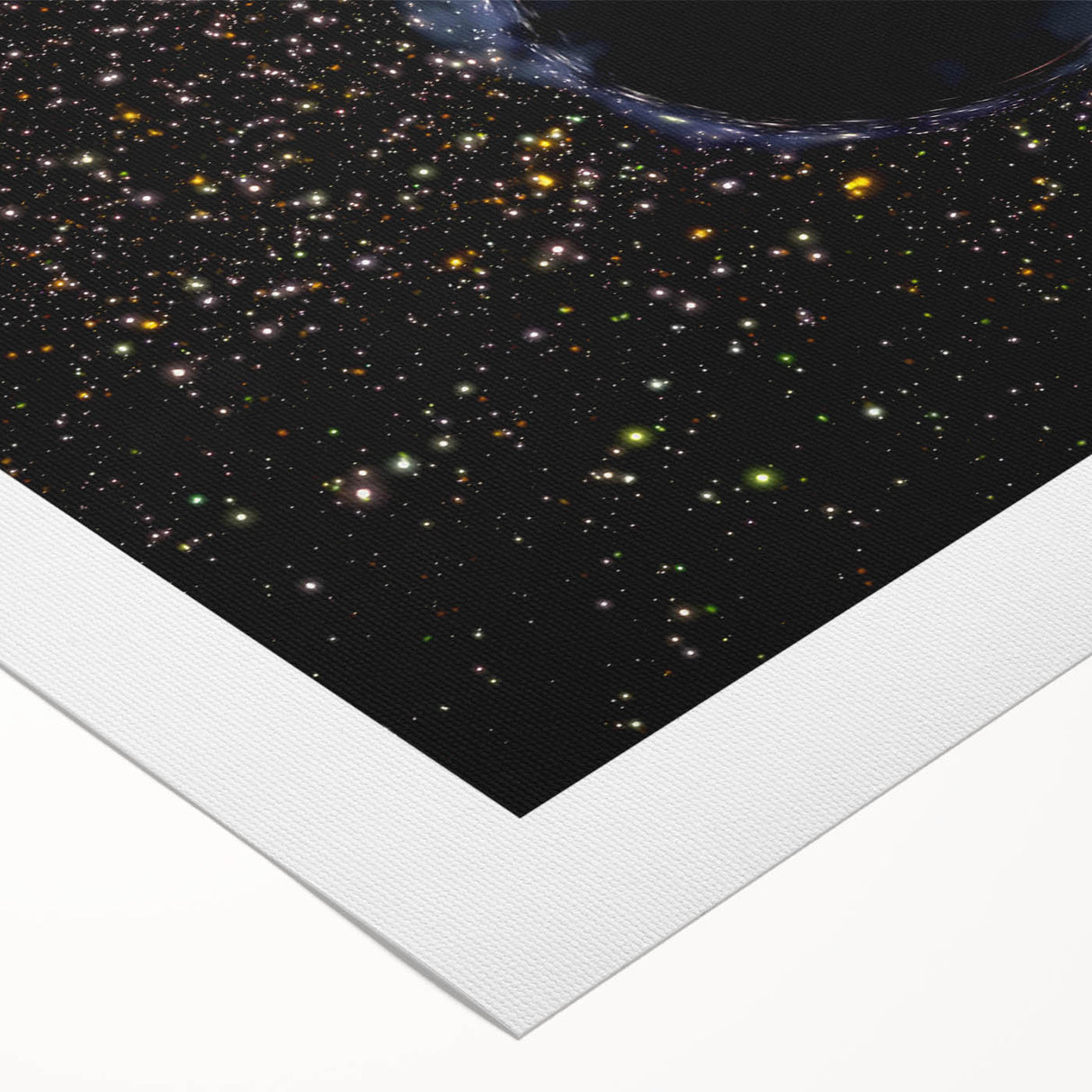 Black Hole Space Wall Art | Outer Space-Themed Canvas Print | Astronomical Decor