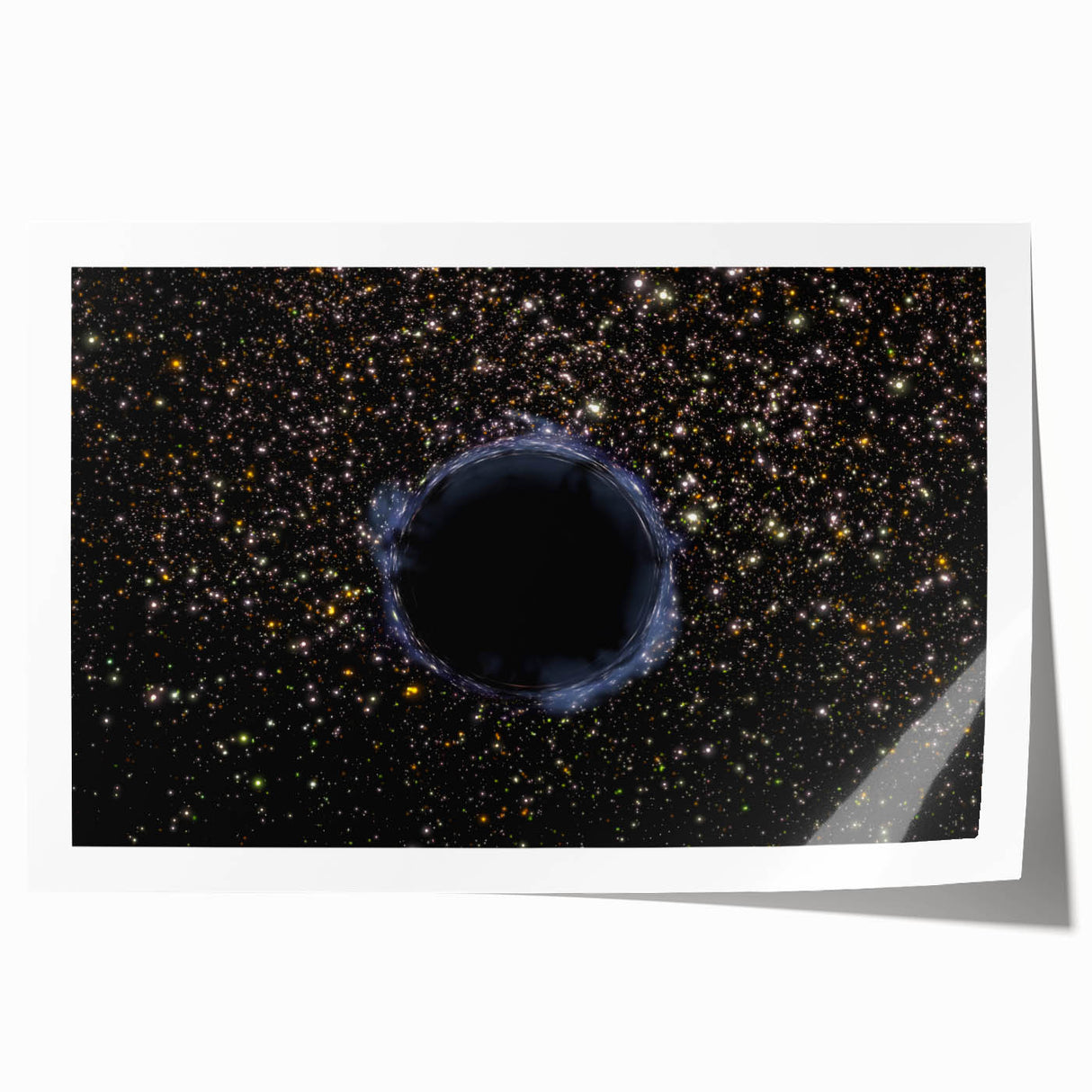 Black Hole Space Wall Art | Outer Space-Themed Canvas Print | Astronomical Decor