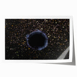 Black Hole Space Wall Art | Outer Space-Themed Canvas Print | Astronomical Decor