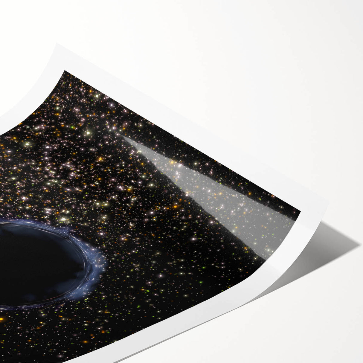 Black Hole Space Wall Art | Outer Space-Themed Canvas Print | Astronomical Decor