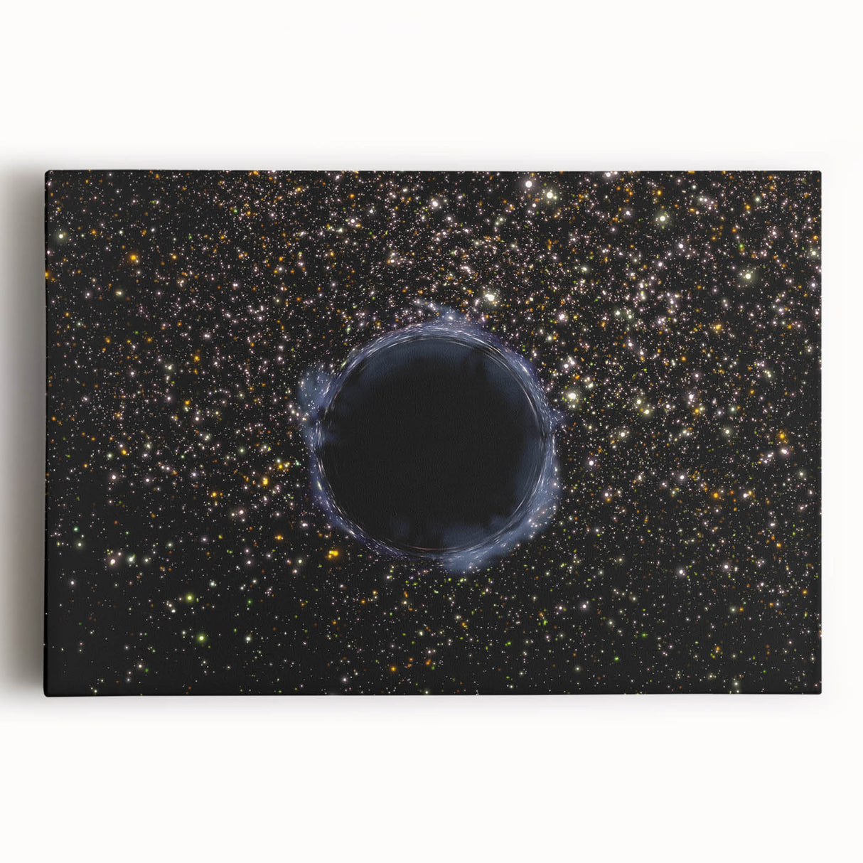 Black Hole Space Wall Art | Outer Space-Themed Canvas Print | Astronomical Decor