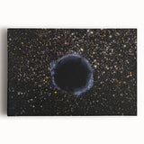 Black Hole Space Wall Art | Outer Space-Themed Canvas Print | Astronomical Decor