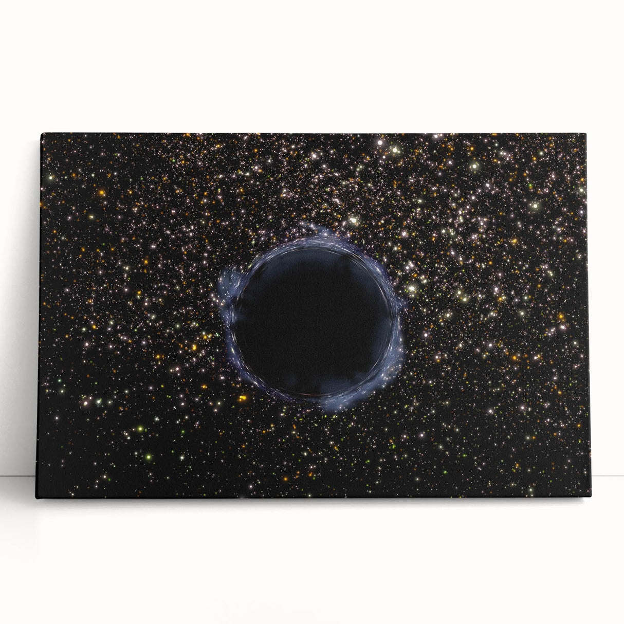 Black Hole Space Wall Art | Outer Space-Themed Canvas Print | Astronomical Decor