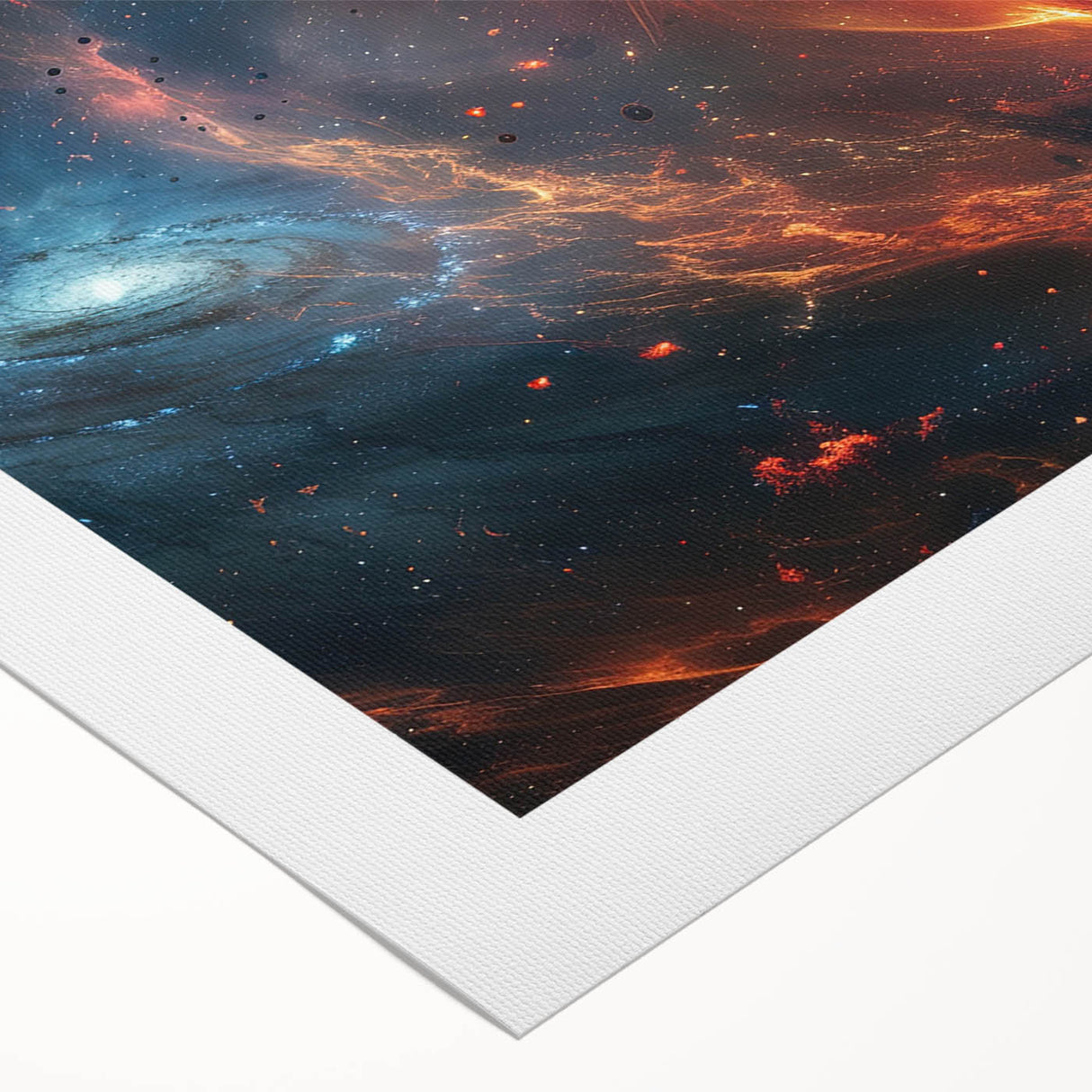 Fiery Black Hole Wall Art | Cosmic Space-Themed Canvas Print | Galaxy Decor