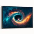Vibrant Black Hole Wall Art | Space-Themed Canvas Print | Cosmic Decor