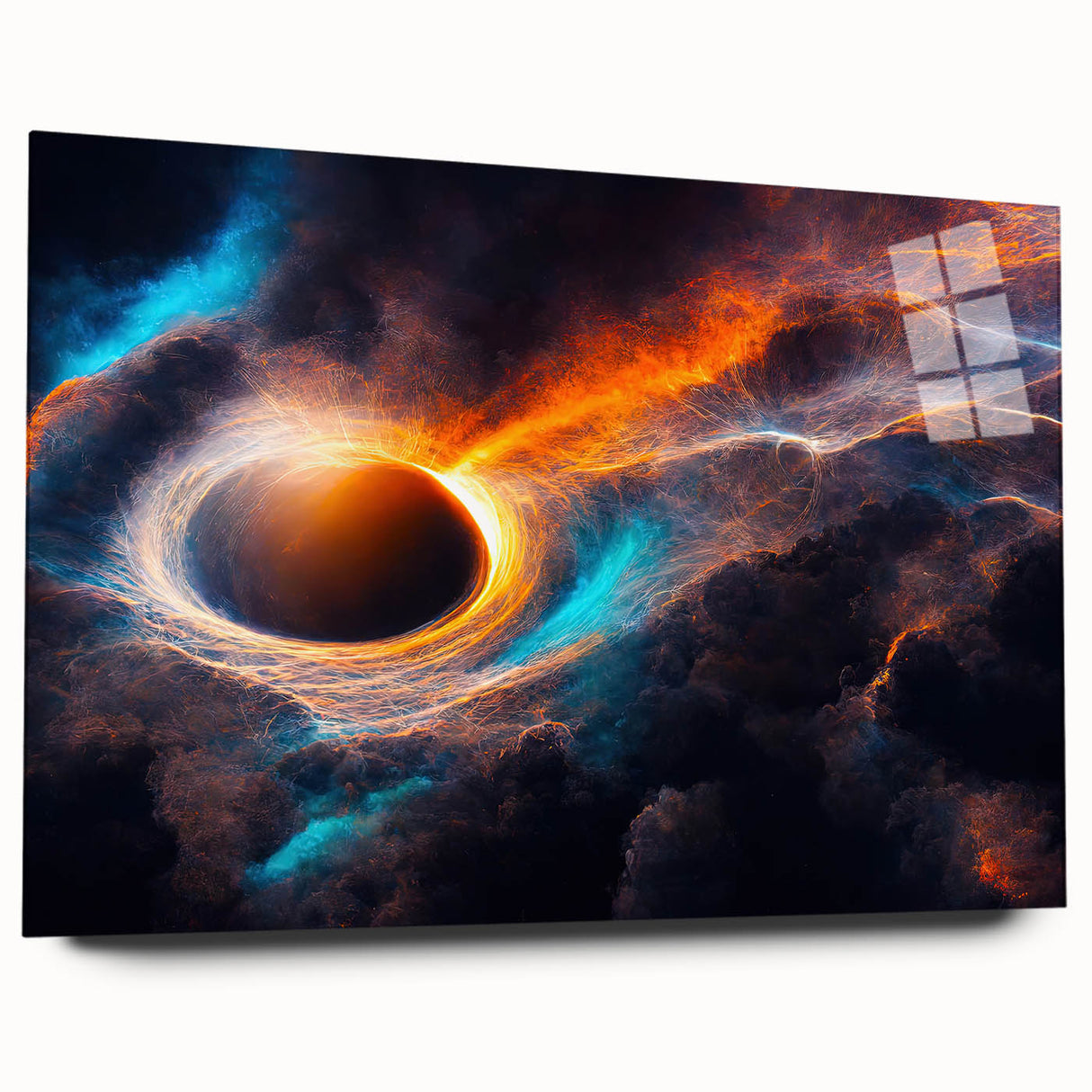 Dynamic Black Hole Wall Art | Space-Themed Canvas Print | Cosmic Decor