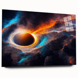 Dynamic Black Hole Wall Art | Space-Themed Canvas Print | Cosmic Decor