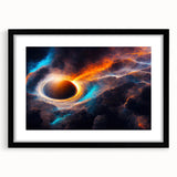 Dynamic Black Hole Wall Art | Space-Themed Canvas Print | Cosmic Decor
