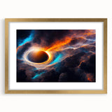 Dynamic Black Hole Wall Art | Space-Themed Canvas Print | Cosmic Decor