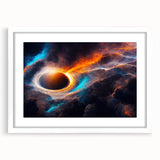 Dynamic Black Hole Wall Art | Space-Themed Canvas Print | Cosmic Decor