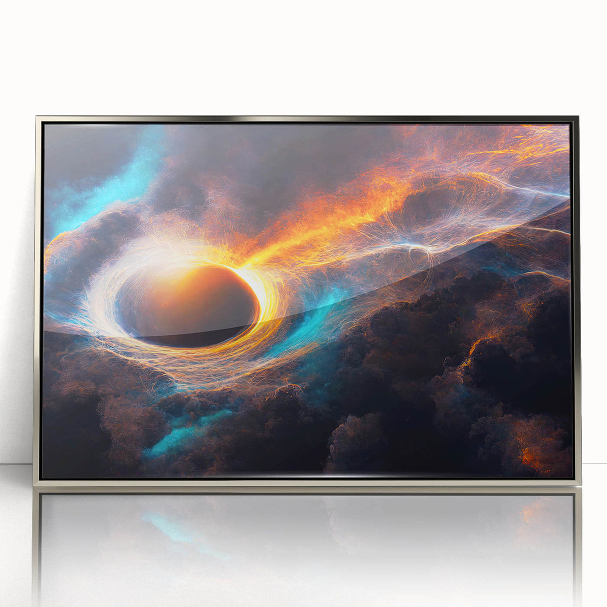 Dynamic Black Hole Wall Art | Space-Themed Canvas Print | Cosmic Decor