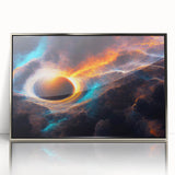 Dynamic Black Hole Wall Art | Space-Themed Canvas Print | Cosmic Decor
