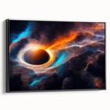 Dynamic Black Hole Wall Art | Space-Themed Canvas Print | Cosmic Decor