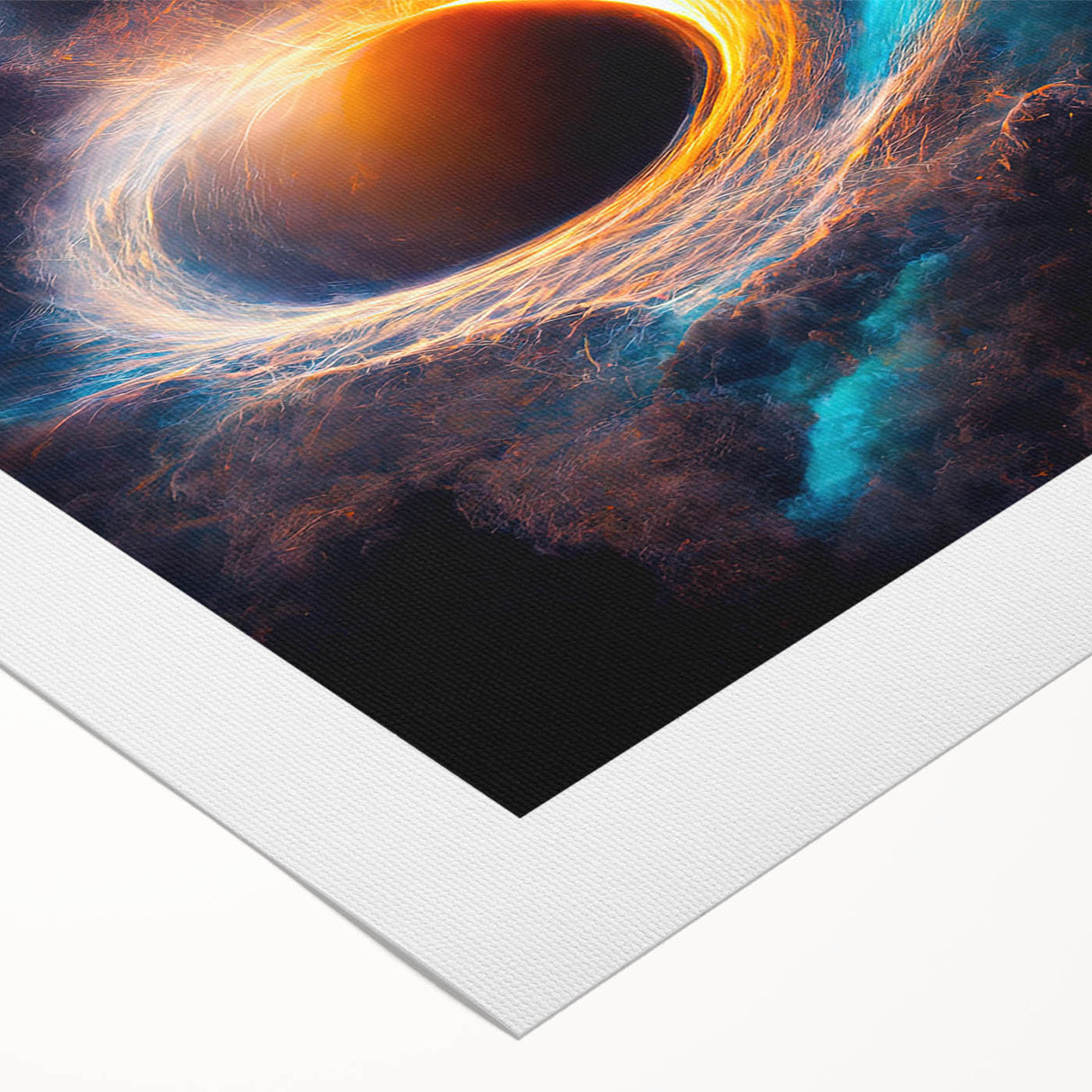 Dynamic Black Hole Wall Art | Space-Themed Canvas Print | Cosmic Decor