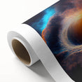 Dynamic Black Hole Wall Art | Space-Themed Canvas Print | Cosmic Decor