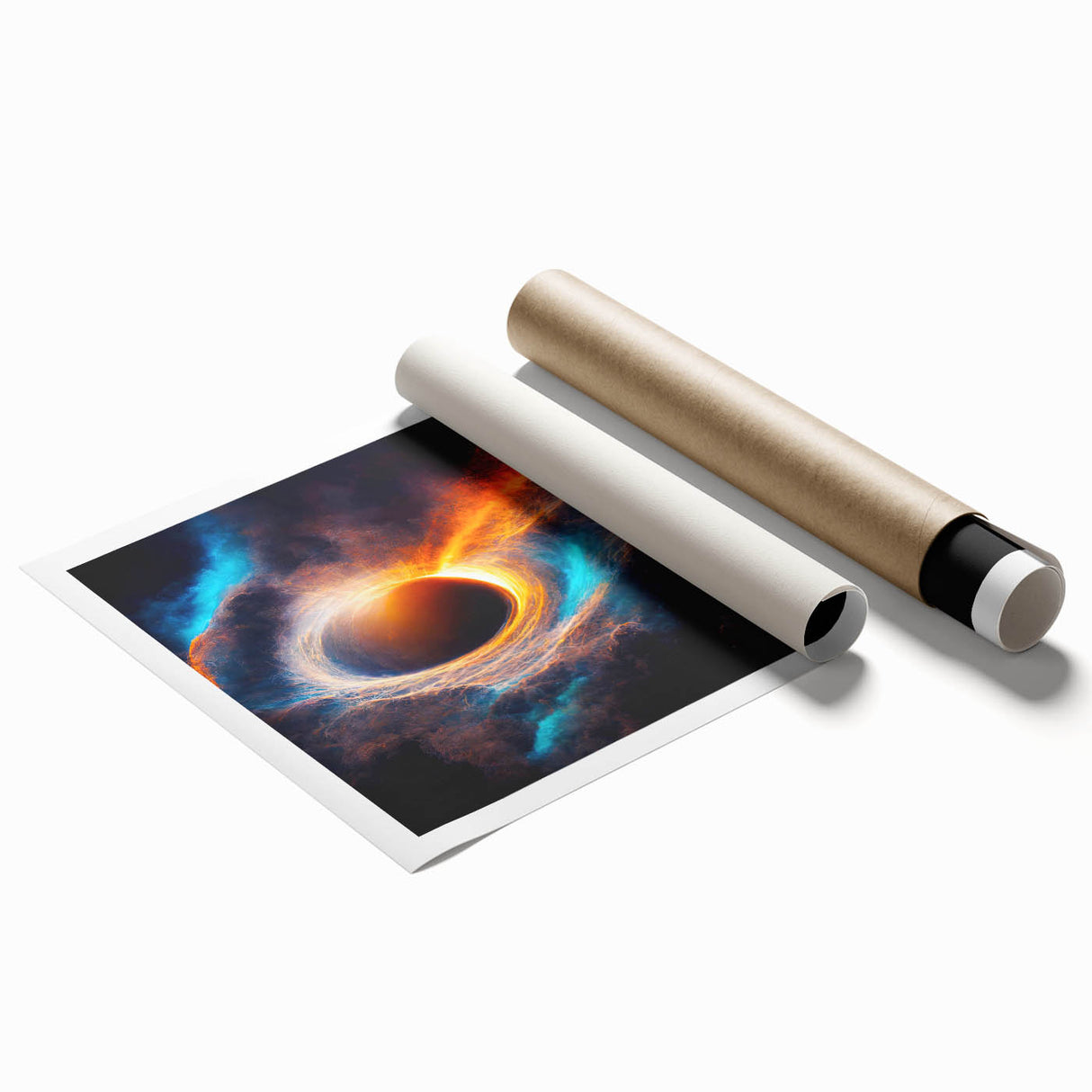 Dynamic Black Hole Wall Art | Space-Themed Canvas Print | Cosmic Decor