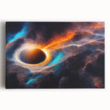 Dynamic Black Hole Wall Art | Space-Themed Canvas Print | Cosmic Decor