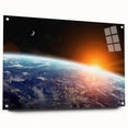 Earth from Space Wall Art - Stunning Sunrise Over Planet Earth Prints
