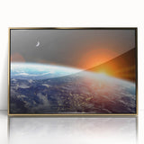 Earth from Space Wall Art - Stunning Sunrise Over Planet Earth Prints
