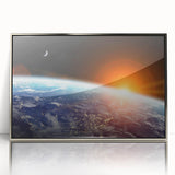 Earth from Space Wall Art - Stunning Sunrise Over Planet Earth Prints