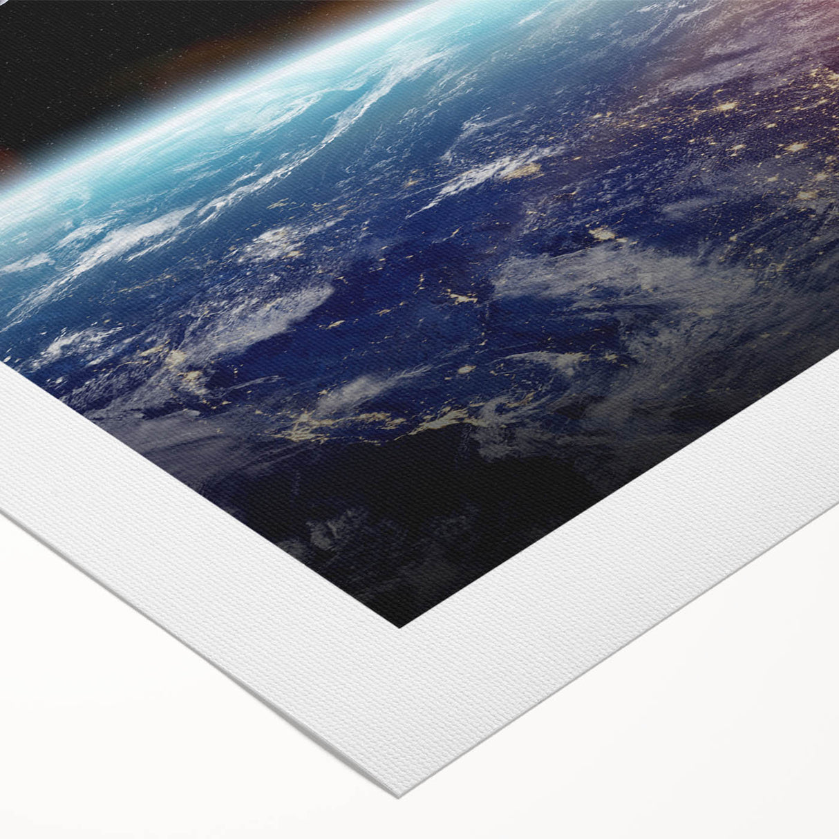 Earth from Space Wall Art - Stunning Sunrise Over Planet Earth Prints