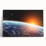 Earth from Space Wall Art - Stunning Sunrise Over Planet Earth Prints