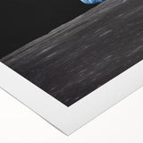 Earthrise Over the Moon Wall Art - Iconic Earth from Space Decor Print