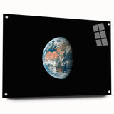 Planet Earth Wall Art - Vivid Global View of Africa and Europe Prints