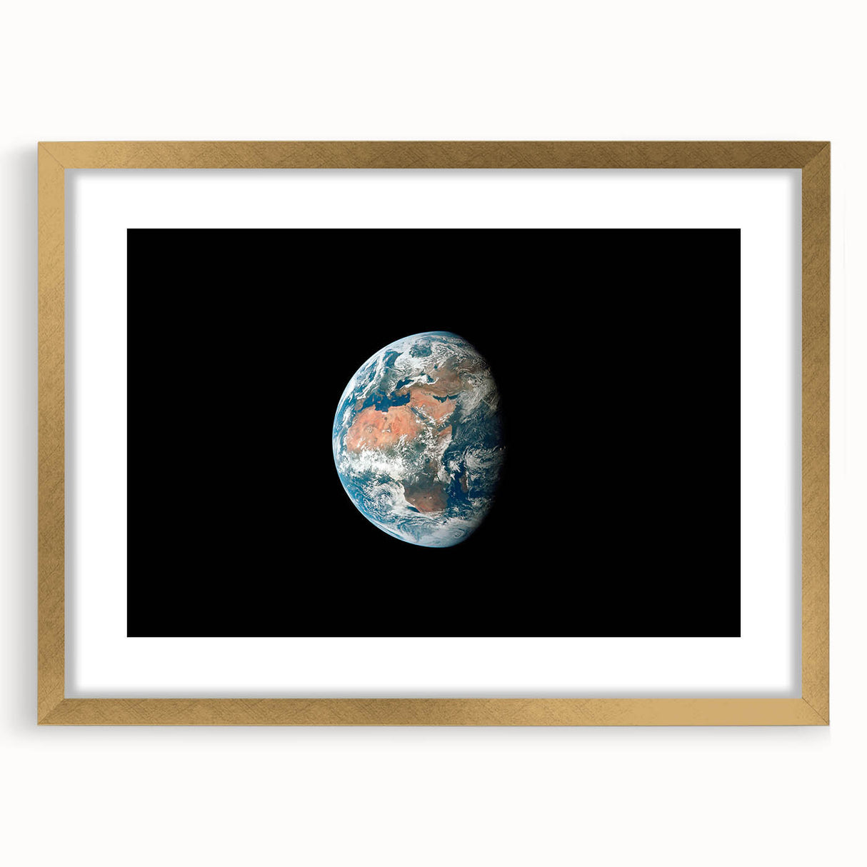 Planet Earth Wall Art - Vivid Global View of Africa and Europe Prints