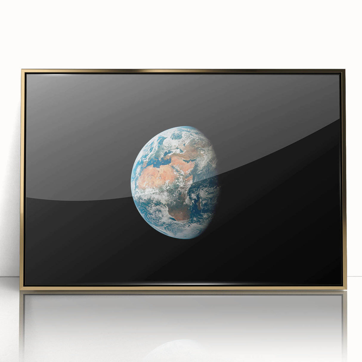 Planet Earth Wall Art - Vivid Global View of Africa and Europe Prints