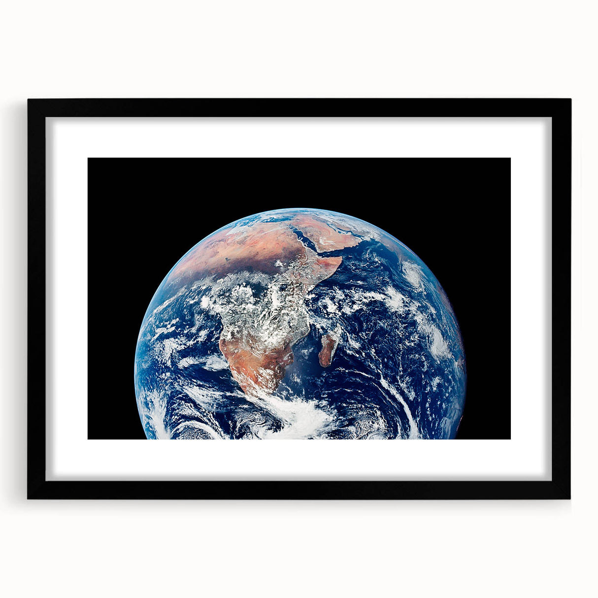 Earth from Space Wall Art - Vivid View of Africa and Middle East Print