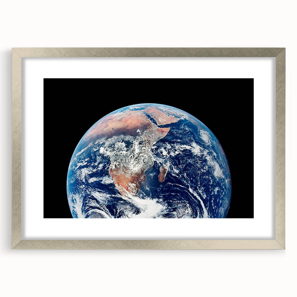 Earth from Space Wall Art - Vivid View of Africa and Middle East Print