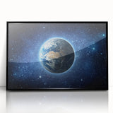 Earth in the Cosmos Wall Art - Stunning Space and Stars Decor Print