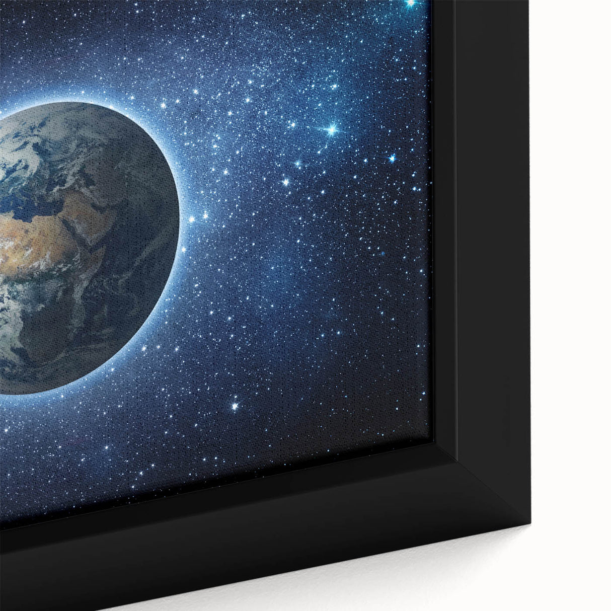 Earth in the Cosmos Wall Art - Stunning Space and Stars Decor Print