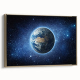 Earth in the Cosmos Wall Art - Stunning Space and Stars Decor Print