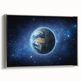 Earth in the Cosmos Wall Art - Stunning Space and Stars Decor Print
