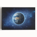Earth in the Cosmos Wall Art - Stunning Space and Stars Decor Print