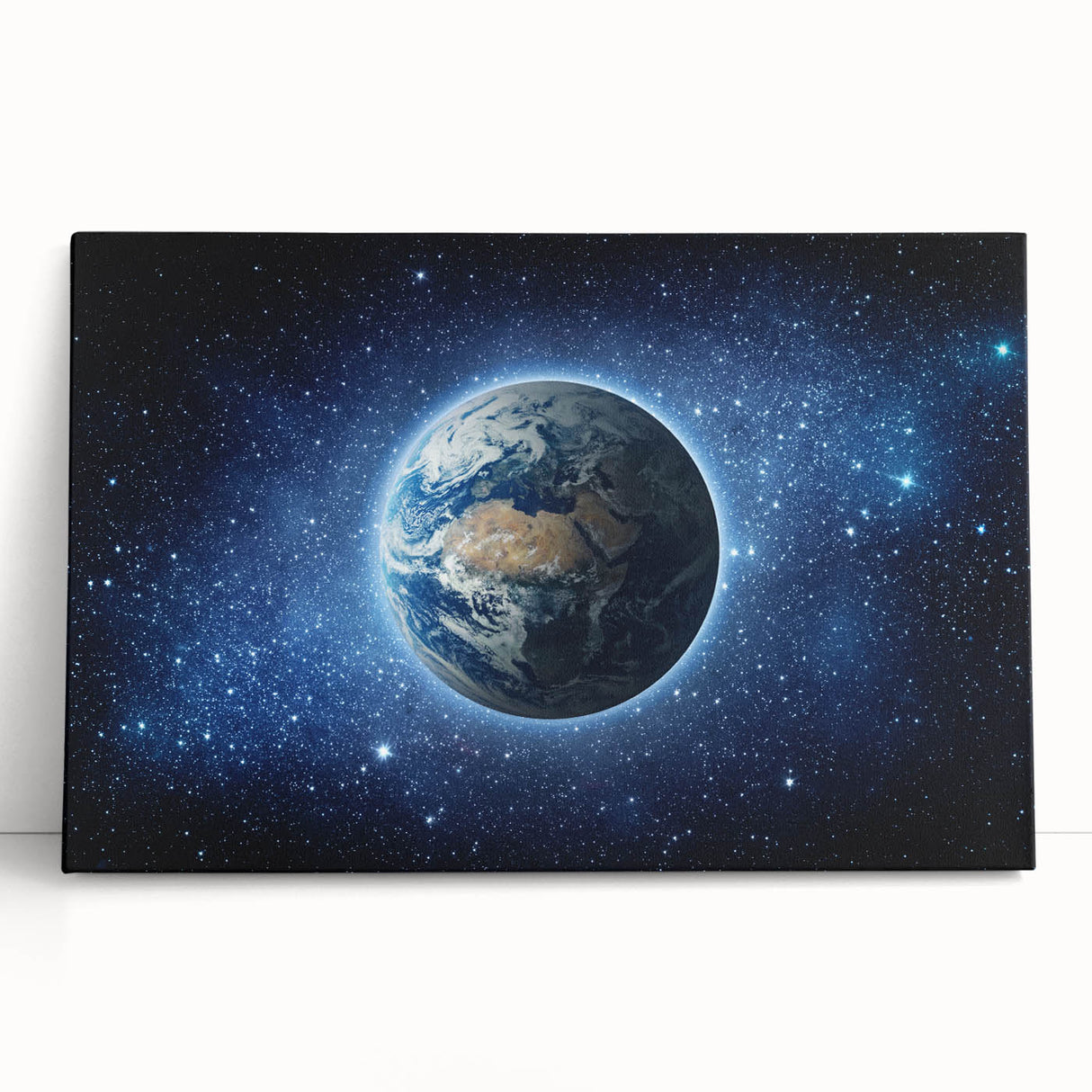 Earth in the Cosmos Wall Art - Stunning Space and Stars Decor Print