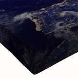 Sunrise Over Earth Wall Art - Space View of Earth with Moon Decor