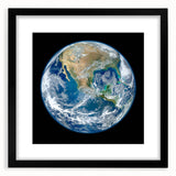 Earth from Space Wall Art - Stunning North America View Decor Print