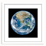 Earth from Space Wall Art - Stunning North America View Decor Print