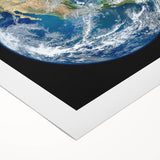 Earth from Space Wall Art - Stunning North America View Decor Print