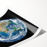 Earth from Space Wall Art - Stunning North America View Decor Print