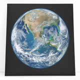 Earth from Space Wall Art - Stunning North America View Decor Print