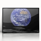 Earth and Moon Wall Art - Stunning View of Earth from the Lunar Surface