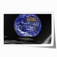 Earth and Moon Wall Art - Stunning View of Earth from the Lunar Surface