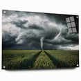 Tornado in a Stormy Field - Earthy Phenomena Wall Art Print