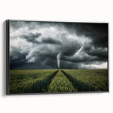 Tornado in a Stormy Field - Earthy Phenomena Wall Art Print