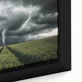 Tornado in a Stormy Field - Earthy Phenomena Wall Art Print